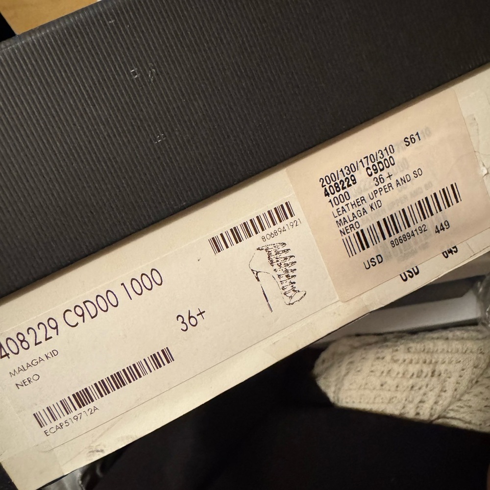 Gucci Black Leather Strappy Heels size 36 - Picture 7 of 7